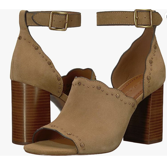 Coach Marnie Suede Sandals Size 10 NWOB - Picture 1 of 9